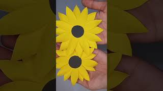 Paper Sunflower Tutorial #shorts #shortsfeed #shortvideo #shortsyoutube #videoshort #fypshorts