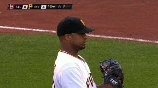 STL@PIT: Liriano strikes out eight over seven innings