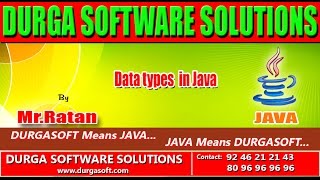 Corejava - Basics- Data types in Java