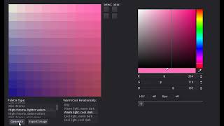 Artist's Palette Generator Demo