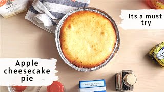 BEST APPLE CHEESECAKE RECIPE - baked apple cheesecake pie - Cooking tips