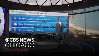 A few evening storms on Tuesday in Chicago