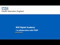 NHS Digital Academy webinar – in collaboration with FEDIP