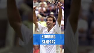 Pete Sampras' STUNNING cross-court winner! 💪