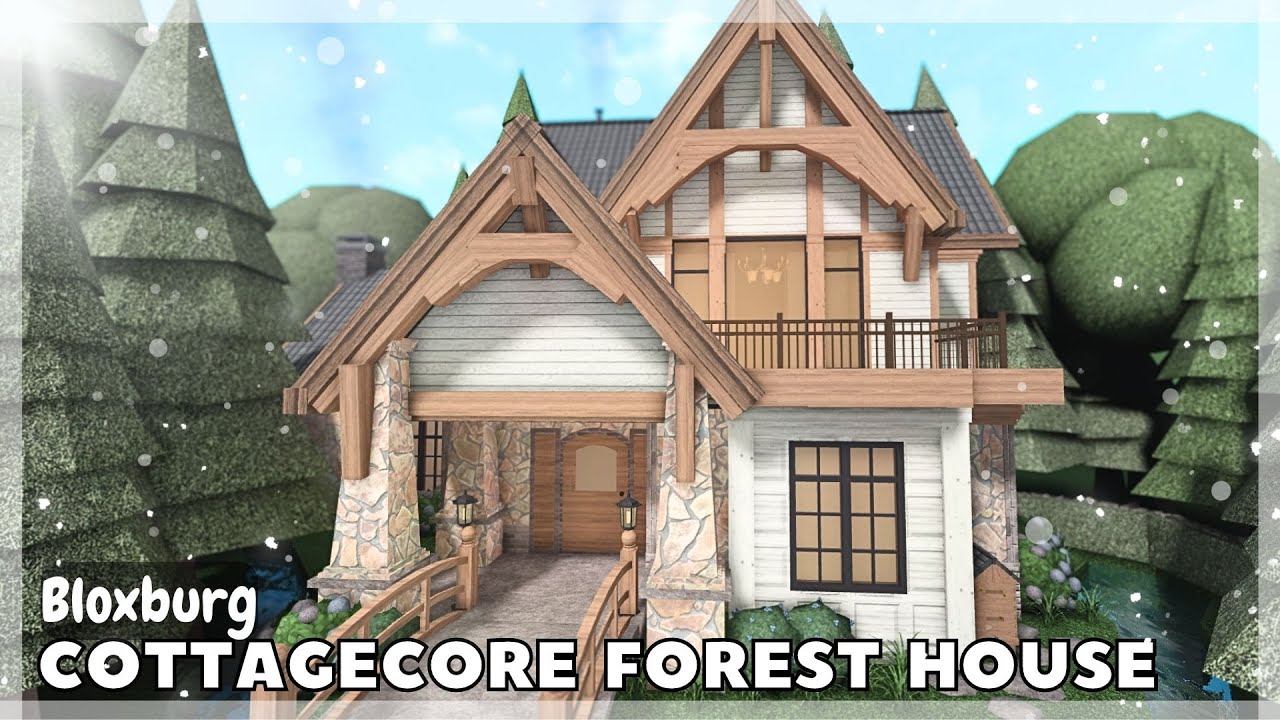 BLOXBURG: Cottagecore Forest Home Speedbuild | Roblox House Build - YouTube