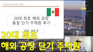 20대가 멕시코 단기 주재원으로 간다면?｜기계공학｜품질관리