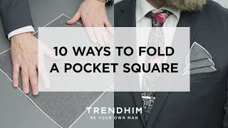 10 Ways to Fold a Pocket Square