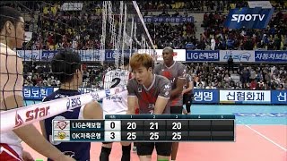 [프로배구] LIG손해보험 : OK저축은행 경기 다시보기 (12.24)