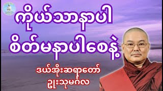 ဒယ်အိုး ဆရာတော် ဟောကြားတော်မူ‌သော ကိုယ်သာနာပါ စိတ်မနာစေနဲ့ တရားတော်