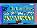 FlutterFlow: Extending Your App w/Custom Functions (SUPER EASY!) | FlutterFlow NoCode Training 2022