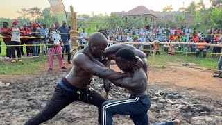 Most powerful man in the world! African wrestling Ugandan style! Coolman vs Eddy monster