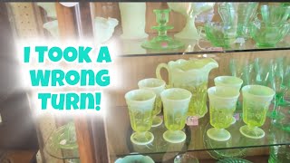 I TOOK A WRONG TURN!  Antique Store and Thrift Store!