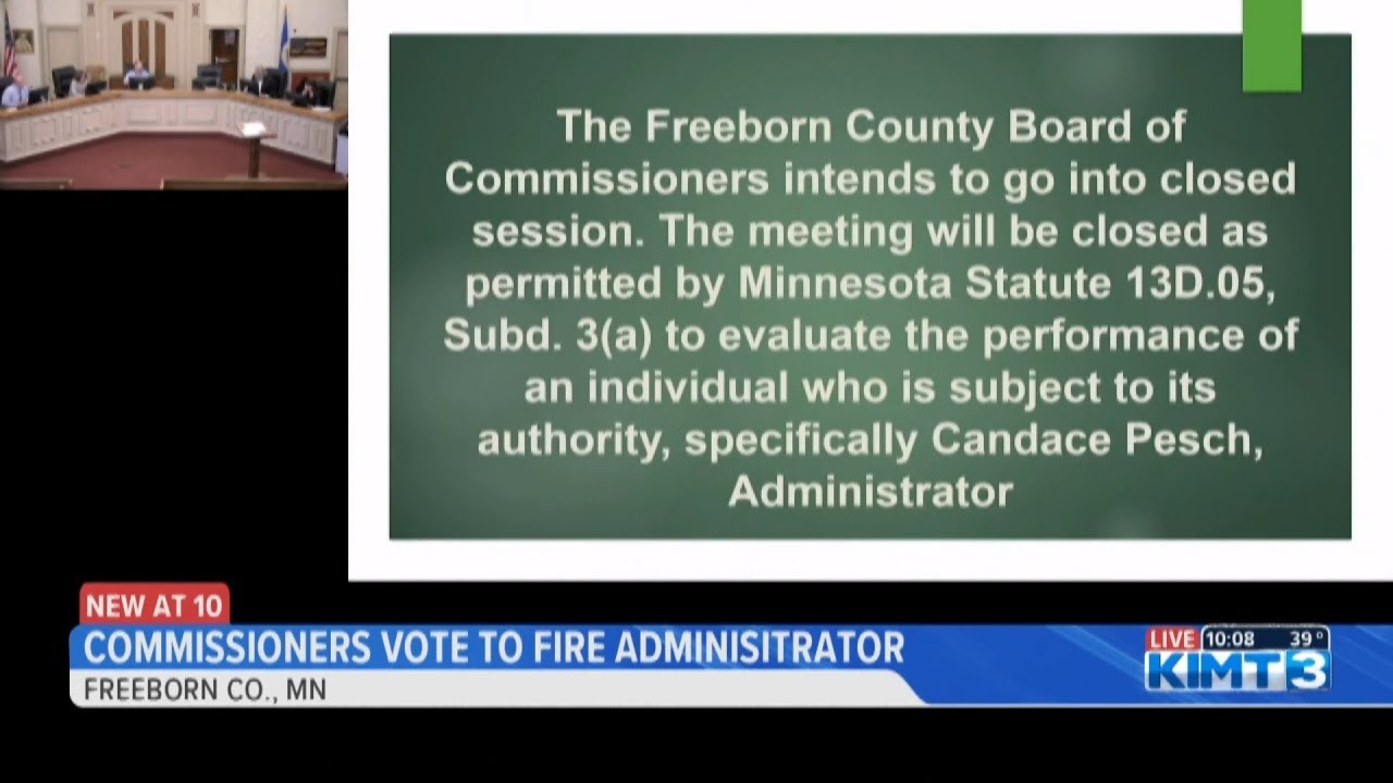 Commissioners Vote To Terminate Administrator - YouTube