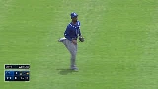 KC@DET: Dyson makes a running catch to retire V-Mart