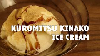 How to make Kuromitsu kinako ice cream, traditional Japanese sweets, Wagashi