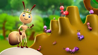 Rani Chinti Ka Sabak 3D Animated Hindi Moral Stories for Kids रानी चींटी का सबक कहानी Ant Tales