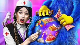 Wednesday Addams Hospital! How to Sneak Candies into the Hospital