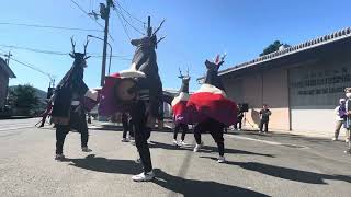 愛媛県の五ツ鹿踊り（西予市宇和町新城）