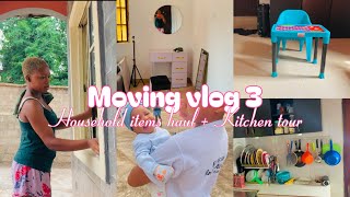 Settling into our new apartment | Household items market haul | Moving vlog 3