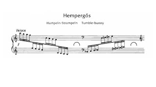 György Kurtág - Hempergős (from Játékok, Book 3) [Score Video]