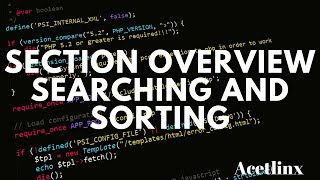 Section Overview (Searching and Sorting) - AP Computer Science A MasterClass