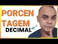 Como Calcular Porcentagem Decimal de Um Número Natural - #shorts