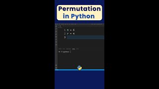 How to Evaluate Permutation in Python ? #shorts #python
