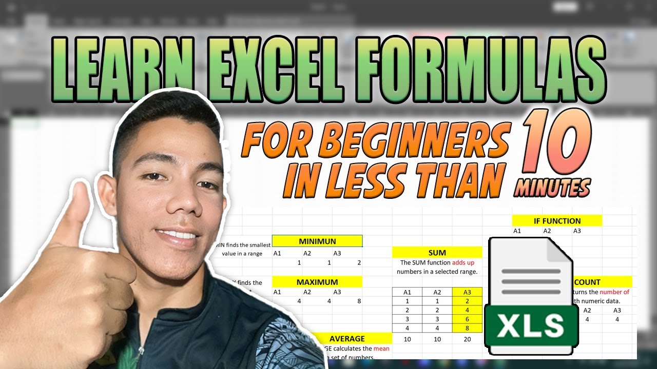 Learn Excel Formulas For Beginners In 10 Minutes Must Know Master