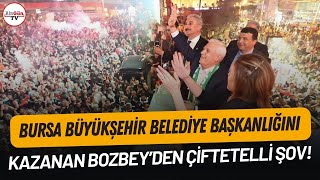 Bursa'da kazanan CHP'li Bozbey, seçimi onbinlerle çiftetelli oynayarak kutladı!