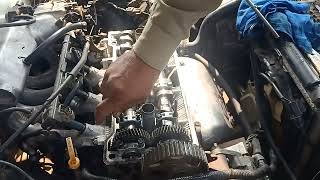 how to Toyota Corolla engine timing 5A