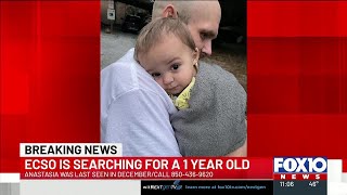 1-year-old child is missing and endangered, say officials in Escambia County, Fla.
