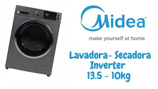 Lavasecadora  Midea inverter  13.5 - 10kg review