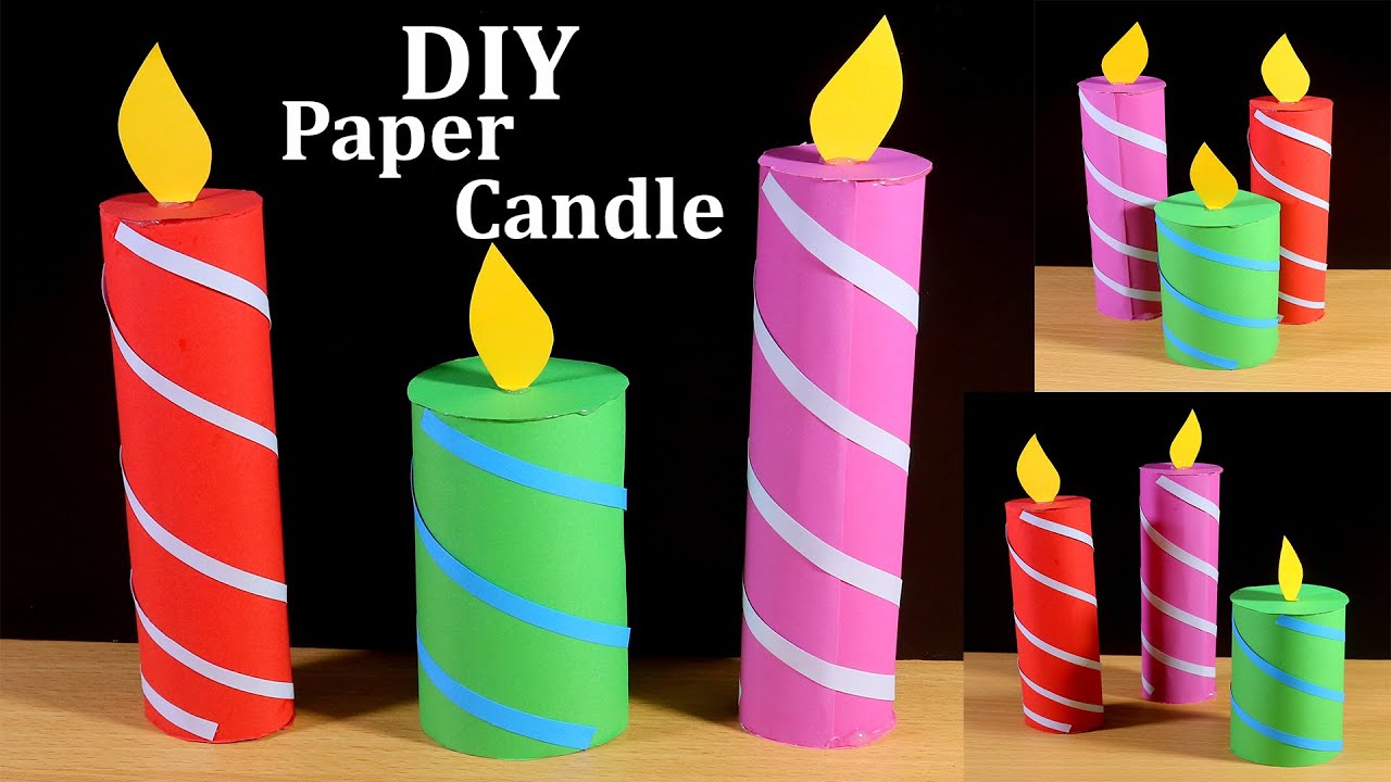 Diy Paper Candles Paper Craft Candle Decor Candle Making 55 Off