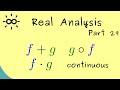 Analisis Nyata 29 | Kombinasi Fungsi Kontinu