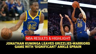 Jonathan Kuminga's ankle injury adds to Warriors' growing injury list