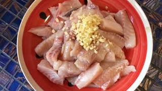 How to make cat fish fried with flour ត្រីបំពងម្សៅស្រួយ