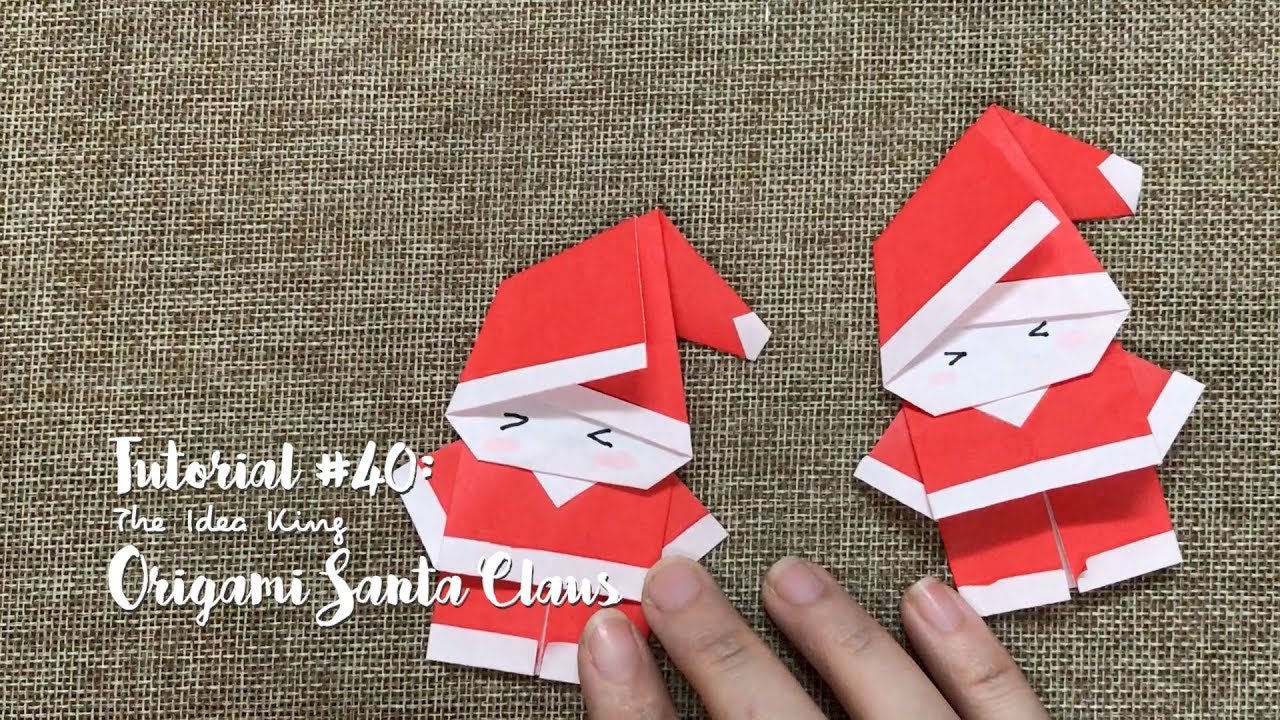 How To Make Origami Santa Easy Origami Santa Claus Diy Christmas