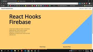 React / Hooks / Firebase / Auth #7 (The Post Component)
