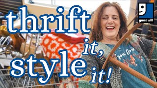 thrifted a full cart of decor at a packed goodwill, now let's style it!