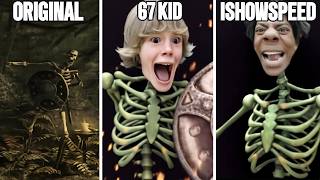 Skeleton Shield Meme All Variants