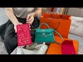 【hermes unboxing】爱马仕mini kelly开箱！不敢相信的配货比例😱 金刚色？传承皮革？两只mk2上身对比 with english subtitles