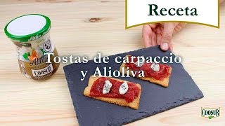 Tosta de Carpaccio | Recetas Rápidas y Fáciles