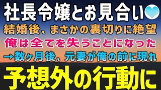 【感動する話】社長令嬢とお見合い。結婚後、社長令嬢に裏切られ俺は全てを失った…。数ヶ月後、俺の前に社長令嬢が現れまさかの行動に【泣ける話】朗読