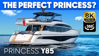 360° TOUR: Princess Y85 Yacht Tour & Review