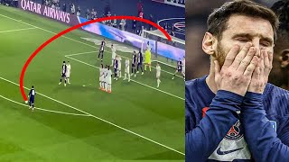 Messi Hits Crossbar Free Kick Vs Marseille 🔥