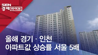 올해 경기·인천 아파트값 상승률 서울 5배