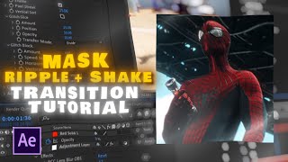 MASK + Ripple SHAKE Transition Tutorial || After Effects ||