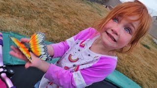Backyard PET BUTTERFLY!!  Earthquake Morning Routine! Family check up! Animals get a new zoo house!