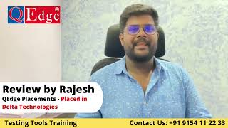 #Testing #Tools #Training & Placement Institute Review by Rajesh |  @QEdgeTech  Hyderabad Ameerpet