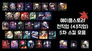 메이플스토리 전직업 (43직업) 5차 스킬 모음